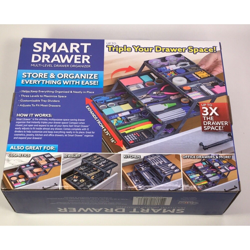 New Smart Drawer Organizer Multi-level Jewelry Cosmetic Makeup Kitchen Organizer